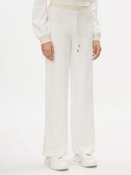 Liu Jo Sport Spodnie dzianinowe TA4052 MS005 Écru Bootcut Fit. Spodnie materiałowe damskie Liu Jo Sport, bez wzorów, z dzianiny, sportowe. Za 309.99 zł.