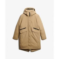 Parka dla kobiet Superdry City Fishtail. Brązowe parki damskie Superdry., na zimę, bez wzorów. Za 767.55 zł.