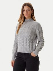 Guess Golf W5BR30 Z1192 Szary Relaxed Fit. Szare golfy damskie Guess, xs, z aplikacjami, z syntetyku, bez ramiączek. Za 479.99 zł.