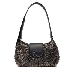 Torebka KARL LAGERFELD. Czarne torebki klasyczne damskie Karl Lagerfeld, bez wzorów, bez dodatków. Za 1,399.00 zł.