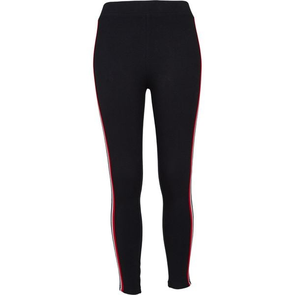 Legginsy damskie Urban Classics 3-tone tape. Czarne legginsy damskie Urban Classics, m, bez wzorów. Za 149.50 zł.