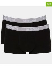 Sloggi Bokserki (2 pary) w kolorze czarnym rozmiar: XXL. Czarne bokserki męskie Sloggi, bez wzorów. Za 43.88 zł.