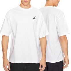 T-shirt męski Puma 621315 02. Białe t-shirty męskie Puma, m, bez wzorów, bez kołnierzyka. Za 49.00 zł.