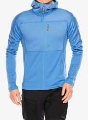 Bluza trekkingowa męska Fjallraven Abisko Trail Fleece. Niebieskie bluzy z kapturem męskie Fjällräven, m, z dzianiny. Za 614.89 zł.