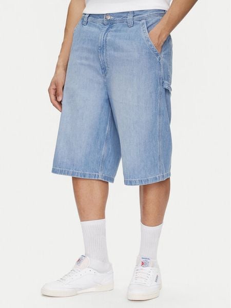 Lee Szorty jeansowe Carpenter 112364163 Niebieski Loose Fit. Niebieskie szorty męskie Lee, bez wzorów, z bawełny. Za 179.99 zł.