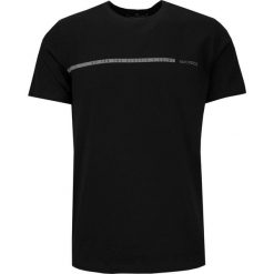 T-shirt Męski z Napisami, Czarny z Nadrukiem, Bawełniany, Krótki Rękaw -QUICKSIDE. Czarne t-shirty męskie Quickside, m, bez wzorów, z bawełny, bez kołnierzyka. Za 75.00 zł.