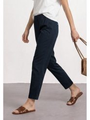 Street One Spodnie w kolorze granatowym rozmiar: 42/L28. Niebieskie spodnie materiałowe damskie Street One, bez wzorów, z materiału, street. Za 139.95 zł.