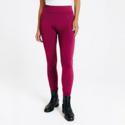 Legginsy jeździeckie damskie 500 full grip. Brązowe legginsy damskie FOUGANZA, s, bez wzorów, z lycry. Za 149.99 zł.
