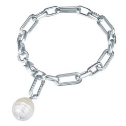 Lulu & Jane Stop metali Sztuczna perła Bransoletki 1 ct Damski. Białe bransoletki damskie Lulu & Jane, srebrne. Za 149.99 zł.