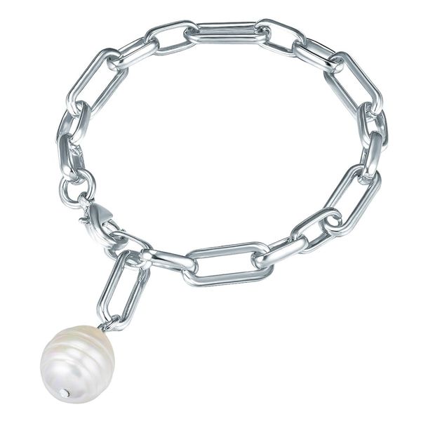Lulu & Jane Stop metali Sztuczna perła Bransoletki 1 ct Damski. Białe bransoletki damskie Lulu & Jane, srebrne. Za 149.99 zł.