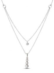 Atelier MIU Naszyjnik z zawieszką - dł. 45 cm rozmiar: onesize. Szare naszyjniki damskie atelier MIU, srebrne. Za 34.99 zł.