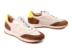 WONDERS A-4802 conac/taupe, półbuty damskie. Brązowe półbuty damskie Wonders, bez wzorów, bez obcasa. Za 669.90 zł.