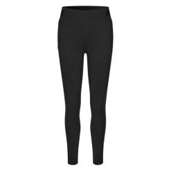 Damskie legginsy jeździeckie z pełną przyczepnością Kingsland Kiara. Czarne legginsy damskie KINGSLAND, l, bez wzorów, z materiału. Za 499.35 zł.