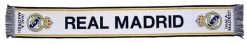 Szalik Real Madryt - licencjonowany 140 cm x 20 cm. Białe szaliki męskie Real Madrid, bez wzorów, z materiału. Za 99.00 zł.