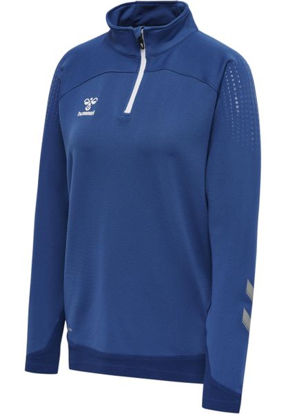 Damska bluza dresowa half zip Hummel Lead. Niebieskie bluzy z kapturem damskie HUMMEL, xs, z dresówki. Za 161.25 zł.