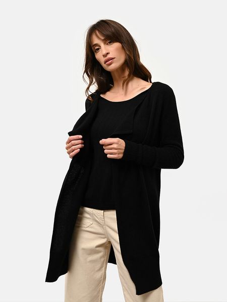 Just Cashmere Kaszmirowy kardigan "Brooke" w kolorze czarnym rozmiar: XL. Czarne kardigany damskie Just Cashmere, xl, bez wzorów, z kaszmiru. Za 456.87 zł.