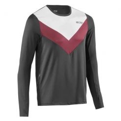 Męska koszulka sportowa Chevron z długim rękawem szybkoschnąca oddychająca CEP. Białe t-shirty sportowe męskie CEP, m, z materiału, bez ramiączek, na fitness i siłownię. Za 219.00 zł.