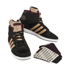 Buty ADIDAS F98642 Hoops CST Animal (rozmiar 38 2/3) Czarno-pomarańczowy. Brązowe obuwie treningowe damskie Adidas, na fitness i siłownię. Za 129.99 zł.