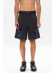 Diesel Clothes Spodenki "P-Duga-Sho" - Slim fit - w kolorze szarym rozmiar: W32. Czarne szorty męskie Diesel Clothes, bez kołnierzyka. Za 377.95 zł.