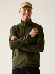 Regatta Kurtka polarowa "Malton" w kolorze khaki rozmiar: S. Brązowe kurtki męskie Regatta, s, bez wzorów, z polaru, bez kaptura. Za 123.82 zł.