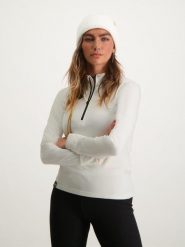 Bluza narciarska damska Poederbaas. Białe bluzy bez kaptura damskie POEDERBAAS, l, z materiału. Za 164.70 zł.