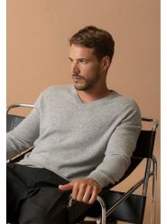 Perfect Cashmere Kaszmirowy sweter "Alexander" w kolorze jasnoszarym rozmiar: S. Szare swetry męskie Perfect Cashmere, s, bez wzorów, z kaszmiru, bez kołnierzyka. Za 413.99 zł.