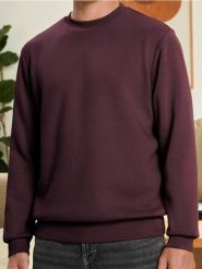 Bluza z długim rękawem - bordowy. Czerwone bluzy bez kaptura męskie Sinsay, l. Za 29.99 zł.