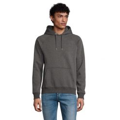 Bluza Unisex Dla Dorosłych Stellar. Szare bluzy sportowe damskie SOL'S, l, bez wzorów, z bawełny, bez ramiączek, długie, z kapturem. Za 232.99 zł.