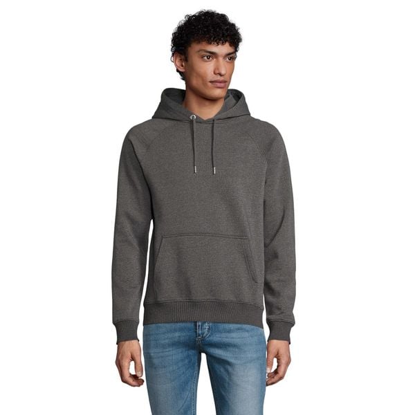 Bluza Unisex Dla Dorosłych Stellar. Szare bluzy sportowe damskie SOL'S, l, bez wzorów, z bawełny, bez ramiączek, długie, z kapturem. Za 232.99 zł.