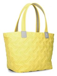 Zwei Shopper bag w kolorze żółtym - 42 x 31 x 24 cm rozmiar: onesize. Żółte shopper bag damskie Zwei, bez wzorów, z materiału, na ramię, bez dodatków. Za 158.47 zł.