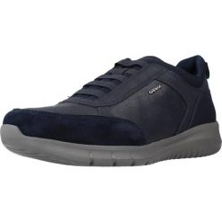 Buty GEOX U MONREALE Niebieski. Niebieskie buty trekkingowe męskie Geox, z syntetyku, bez zapięcia, na fitness i siłownię. Za 241.99 zł.
