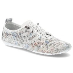 Białe Półbuty Artiker Modne Obuwie Damskie. Białe półbuty damskie Artiker, z aplikacjami, ze skóry, eleganckie, bez obcasa. Za 199.00 zł.