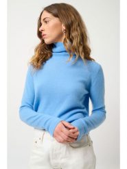 AUTHENTIC CASHMERE Kaszmirowy sweter "Bise" w kolorze błękitnym rozmiar: M. Niebieskie golfy damskie AUTHENTIC CASHMERE, m, bez wzorów, z kaszmiru, bez ramiączek. Za 339.37 zł.