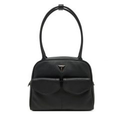 Torebka Guess. Czarne torebki klasyczne damskie Guess, z aplikacjami, bez dodatków. Za 319.99 zł.