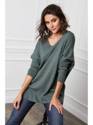 Joséfine Sweter "Beder" w kolorze khaki rozmiar: M. Brązowe swetry klasyczne damskie Joséfine, m, z kaszmiru, bez kołnierzyka. Za 195.77 zł.