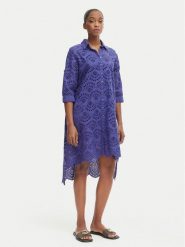 Iconique Sukienka letnia Ella IC26-082 Fioletowy Relaxed Fit. Fioletowe sukienki damskie Iconique, na lato, s, bez wzorów, z bawełny, bez kołnierzyka, bez ramiączek. Za 519.99 zł.