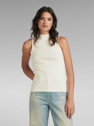 G-Star Top w kolorze kremowym rozmiar: XL. Brązowe topy damskie G-Star, xl, bez wzorów, bez kołnierzyka. Za 79.03 zł.