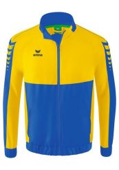 Kurtka prezentacyjna Erima Six Wings. Niebieskie kurtki męskie Erima, xl, bez wzorów, z materiału, eleganckie, bez kaptura. Za 255.00 zł.