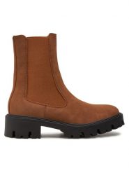 ONLY Shoes Sztyblety Onlbetty 15274563 Brązowy. Brązowe botki damskie ONLY Shoes, ze skóry, bez obcasa, na płaskiej podeszwie, bez zapięcia. Za 219.99 zł.