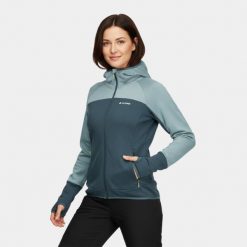 Bluza damska elastyczna Alpinus UBA. Niebieskie bluzy z kapturem damskie Alpinus, xl, z elastanu. Za 279.00 zł.