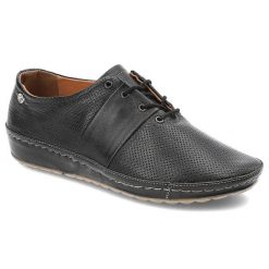 Czarne Półbuty Kampa Wygodne Skórzane Buty Damskie. Czarne półbuty damskie KAMPA, bez wzorów, ze skóry, eleganckie, bez obcasa, na obcasie. Za 139.00 zł.