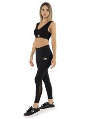 Legginsy na co dzień na siłownię. Czarne legginsy damskie LEONE 1947 APPAREL, s, bez wzorów. Za 218.92 zł.