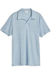 Koszulka polo męska Gant Linen Ss Polo. Niebieskie koszulki polo męskie Gant, l, bez wzorów, z jeansu, bez ramiączek. Za 198.49 zł.