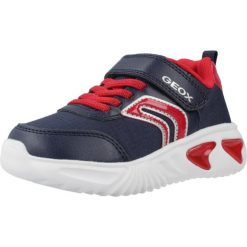 Buty GEOX J ASSISTER BOY Niebieski. Białe buty fitness męskie Geox, na fitness i siłownię. Za 182.99 zł.