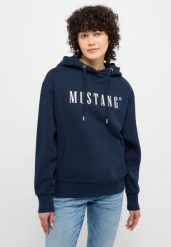 MUSTANG MARGO DAMSKA BLUZA WKŁADANE PRZEZ GŁOWĘ Z KAPTUREM DARK SAPPHIRE 1013934 4136. Niebieskie bluzy z kapturem damskie Mustang, xs. Za 189.99 zł.