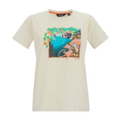 Damska Koszulka Filandra VX Capri Seaside T-shirt. Brązowe bluzki damskie Regatta, bez wzorów, casualowe, bez kołnierzyka, bez ramiączek. Za 67.99 zł.