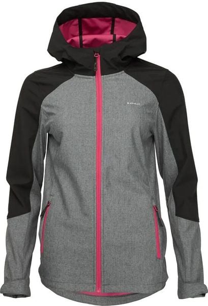 Damska kurtka softshell Loap Ladana Gry-blk Szara. Szare kurtki damskie ÀLG, s, bez wzorów, z materiału, bez kaptura. Za 237.99 zł.