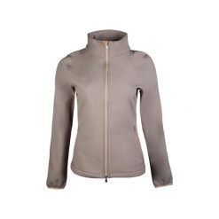 Damska kurtka jeździecka softshell HKM Lily. Brązowe kurtki softshell damskie HKM, xs, bez wzorów, z softshellu, bez kaptura. Za 212.00 zł.