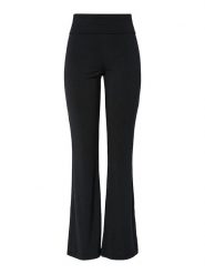 Pieces Spodnie "Pcmaliva" w kolorze czarnym rozmiar: L. Czarne spodnie materiałowe damskie Pieces, bez wzorów, z materiału, z podwyższonym stanem. Za 130.81 zł.