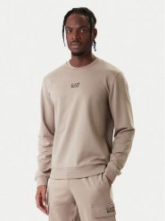 EA7 Emporio Armani Bluza 8NPM30 PJVRZ U6167 Beżowy Regular Fit. Brązowe bluzy bez kaptura męskie EA7 Emporio Armani, m, z bawełny. Za 409.99 zł.